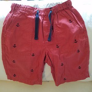 J. Crew Crewcuts Boys Size 12 Red Anchor Shorts